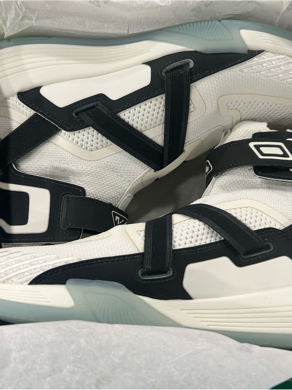 APL Men's White and Black Athletic Sneakers